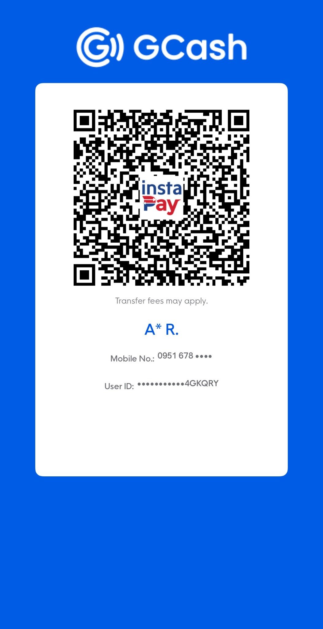 Al Restar’s GCash donation QR code